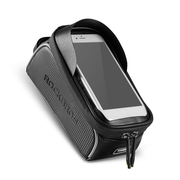 ROCKBROS Bike Phone Bag Top Tube Bag Cycling Front Frame Phone Holder Touch Screen Bike Pouch