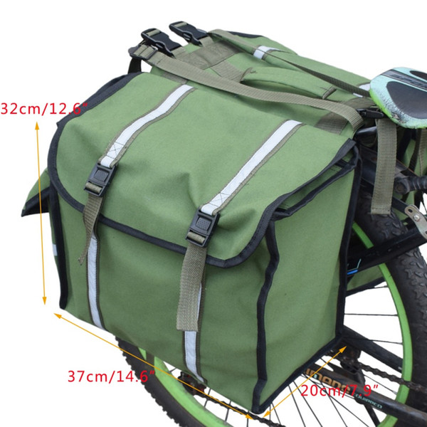 3 In 1 Mountain Road Bicycle Bike Trunk Bags Cycling Double Side Rear Rack Tail Seat Pannier Pack Luggage Carrier