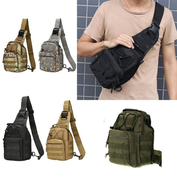 Outdoor Riding Chest Bag Shoulder Military Camping Hiking Bag Tactical Backpack Utility Camping Travel Hiking Trekking Bag