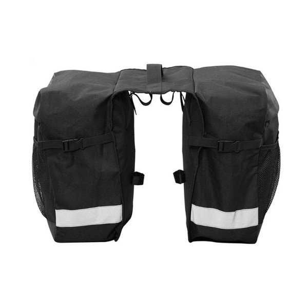 28L Large Capacity Nylon Bike Bag Bicycle Double Side Rear Rack Tail Seat Trunk Bag Pannier Cycling Bicycle AccessoriesZ70