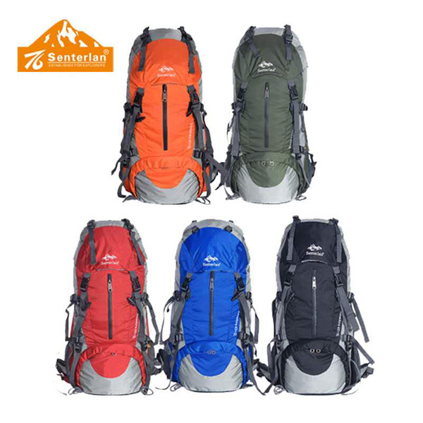 2019 new outdoor mountaineering bag travel backpack female travel backpack men's large capacity 50L leisure light sports riding