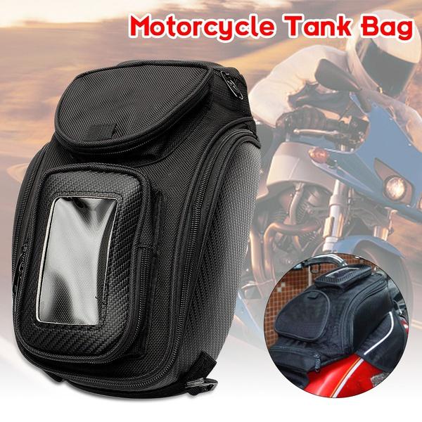 Black Gas Oil Fuel Tank Bag Magnetic Motorcycle Motorbike Bag for Honda Yamaha Suzuki Kawasaki Harley