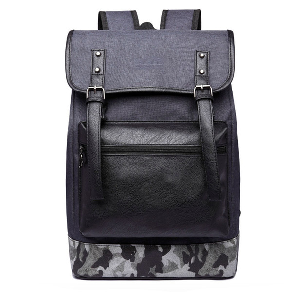 Durable oxford men backpack casual laptop school carrying bag travel luggage man shoulder bag dark gray