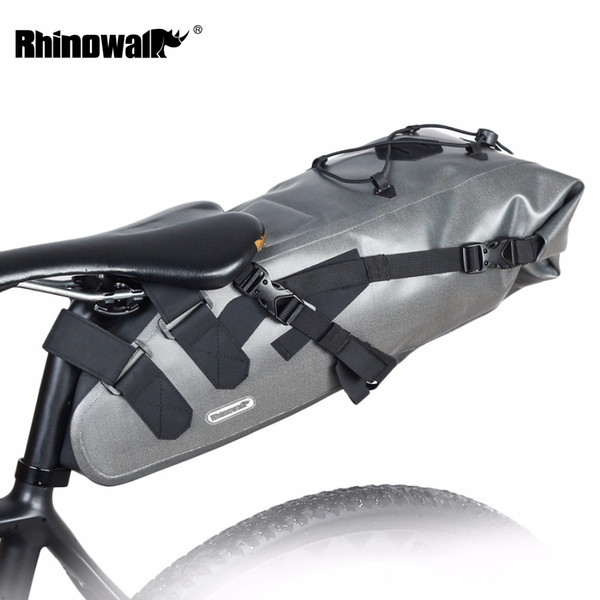 RHINOWALK 2018 Newest 10L 100% Waterproof Bike Bag Bicycle Saddle Bag Cycling Mountain Bike Back Seat Rear Accessories