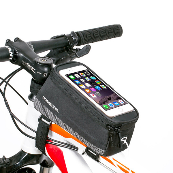 5.7 Inch MTB Bike Bag Accessories Bicycle Front Bag Waterproof Cycling Phone Bags Basket Pannier Bycicle Phone Case