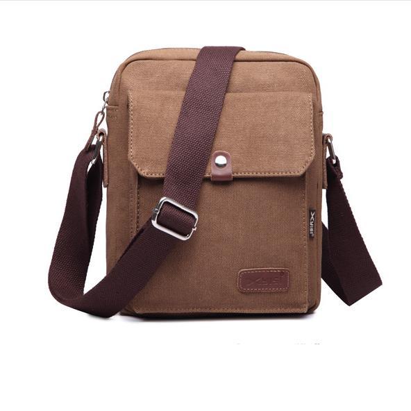 Hot Mens Retro Leisure Bag Retail canvas Shoulder Bags Leisure IPAD package Computer leather Male bag Wholesale And retail D367