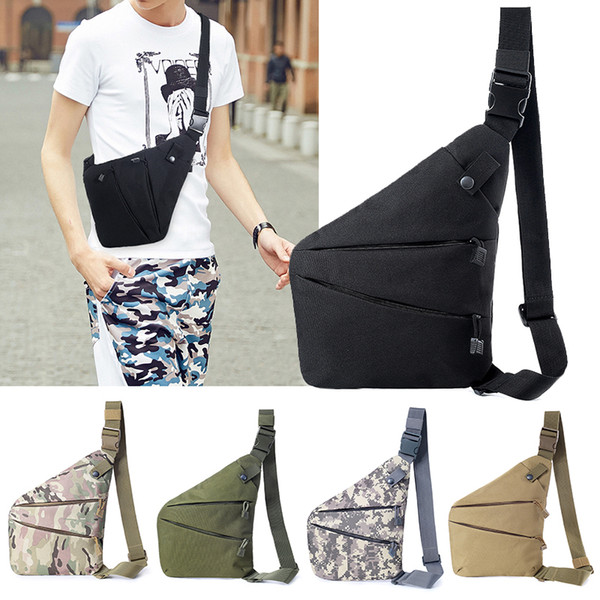 Shanghai Story Casual Anti Theft Chest Bag Men Hidden Messenger Bag Shoulder Crossbody Bags Canvas Sling Pack Male Travel Phone Pocket