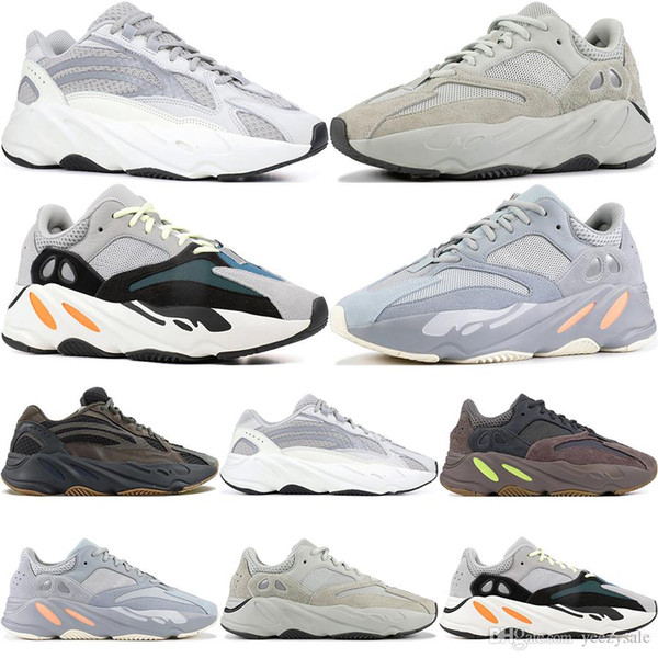 2019 Kanye 700 Wave Runner Mauve Inertia Geode Casual Shoes Men Women West 700 Designer Shoes Sport Sneakers