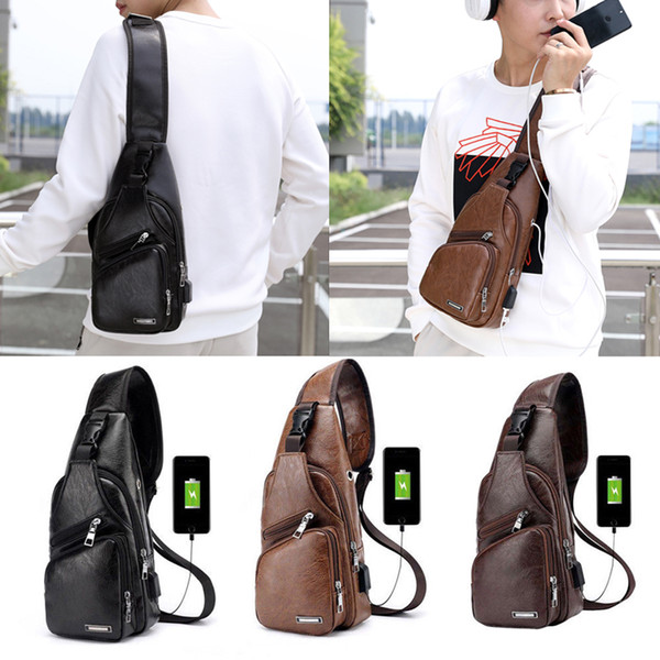 Men's Leather Briefcase Casual Business Messenger Shoulder Bag Crossbody Handbag