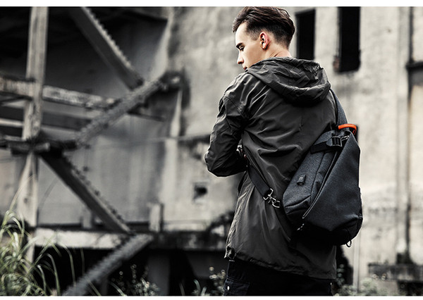 New Fashion large-capacity casual men's chest bag Outdoor Oxford cloth cross-body bag men's usb shoulder bag