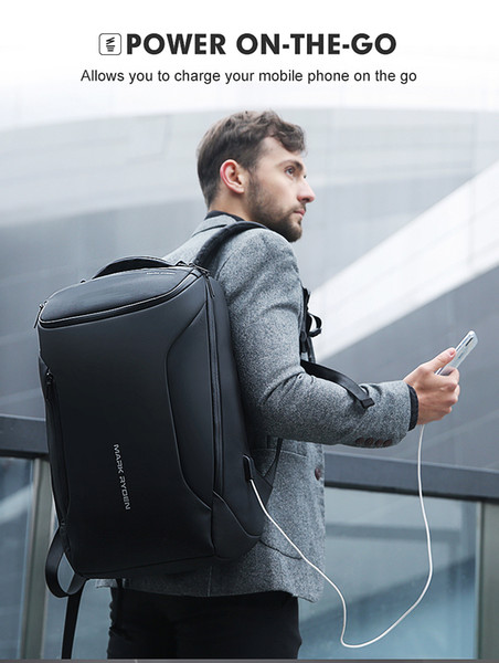 Mark Ryden 2019 New Anti-thief Fashion Men Backpack Multifunctional Waterproof 15.6 inch Laptop Bag Man USB Charging Travel Bag