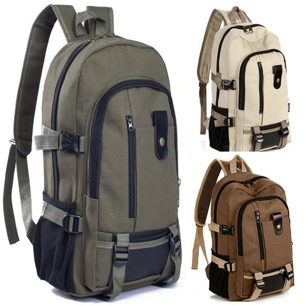 Men's fashion backpack computer bag leisure travel bags Mochila de lona para hombre