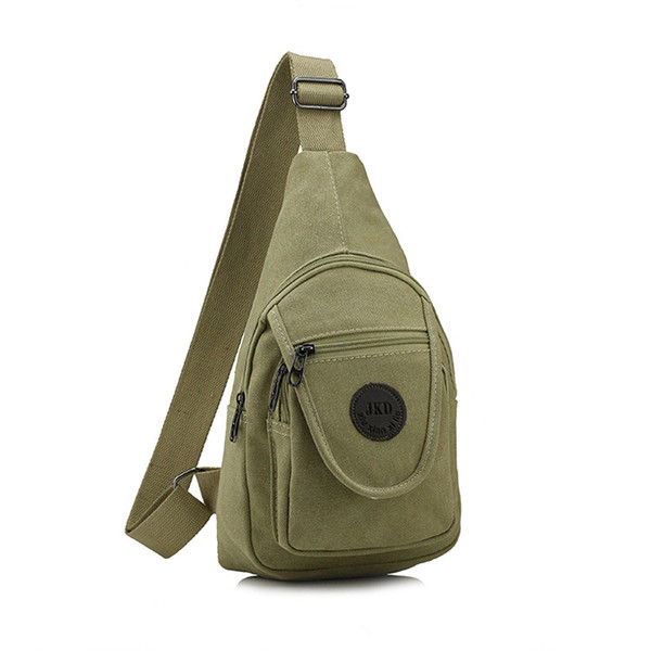 1PC New Style Men Casual Canvas Chest Bag Single Shoulder Unbalanced Sling Pack Crossbody Backpack High Quality Male Bag