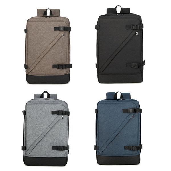 Men women travel backpack durable nylon unisex shoulder bag business or leisure laptop carrying bag 4 colors