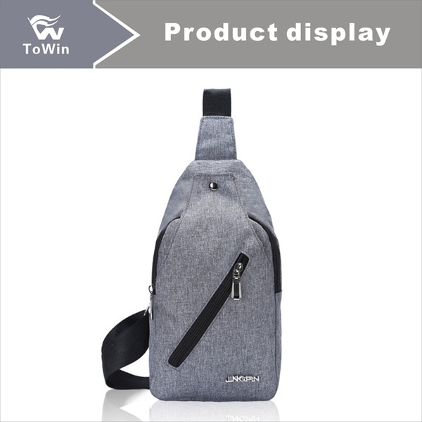 2019 Mixed Wholesale Chest Bag Canvas Material Casual Sports Style Practical Beach Bag Sling Bag Fanny Pack Fashionable Activities Wallet