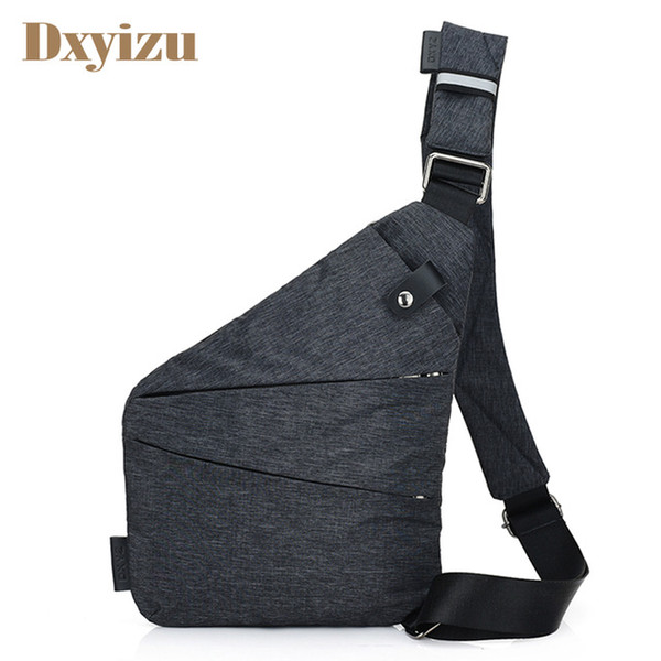 Casual Mens Shoulder Bag Burglarproof Travel Chest Pack Male Messenger Bag Multifunctional Men's Crossbody Bags Nylon Sling Bag