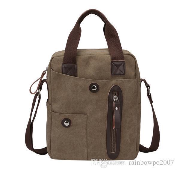 Brand New Fashion Bag Factory Direct Male Korean Mobile Bangalor Simple Retro All-match Canvas Bag Portable Outdoor Male Satchel