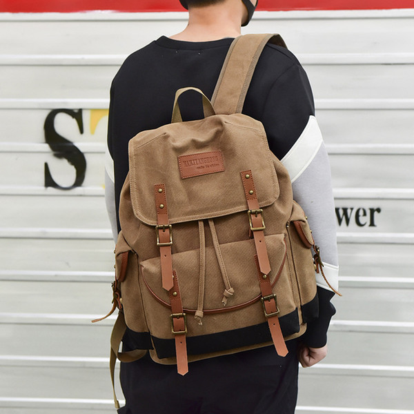 Cross border explosion 2018 new Korean version men's backpack leisure shoulder bag fashion designer fashion bag