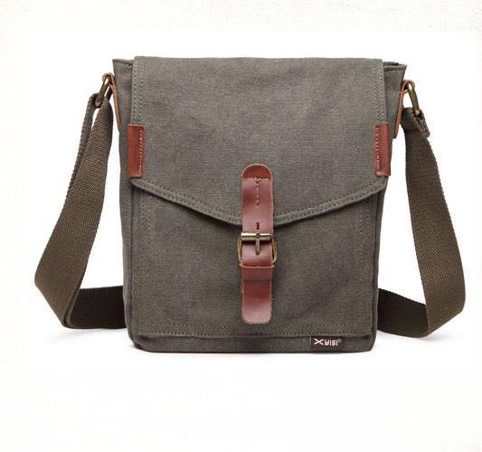 Hot Mens Retro Leisure Bag Retail canvas Shoulder Bags Leisure IPAD package Computer leather Male bag Wholesale And retail D368