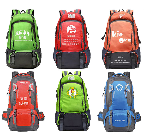 Upgrades 60L or 40L Outdoor Hiking Camping Bag Women Climbing Backpack Color Block Multifunction Packsack Various Colors Free Shipping