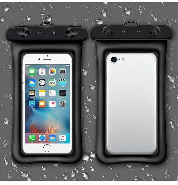 Waterproof Cellphone Dry Floating Bag Pouch Clear PVC Touch Case with Neck Strap for iPhone 8/7 Plus Up to 5.5 inch Other Phone