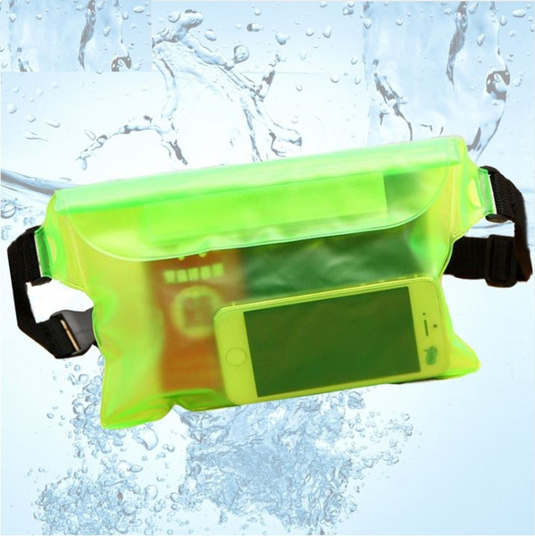 Waterproof Dry Pack Outdoors Swimming Drifting Waterproof Pouch Dry Bag PVC Waist Phone Cover Storage Protective Bag (Retail)