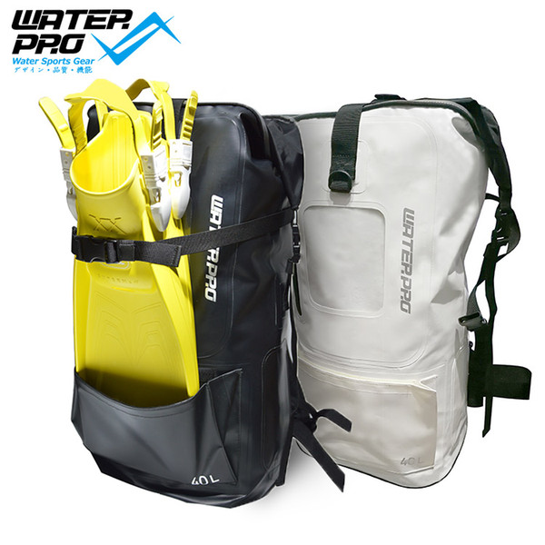 Water Pro Printed 40L Dry Bag Waterproof Bag DIving Fins Adjustable Water Sports Scuba Diving Snorkeling