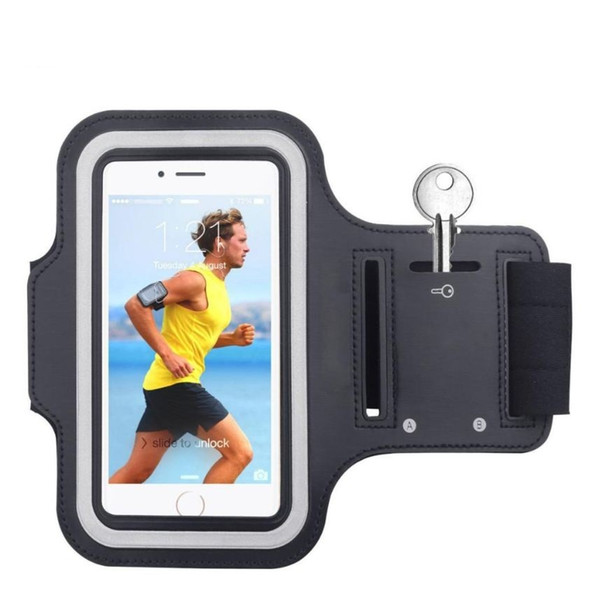 Waterproof Gym Sports Running Armband for iPhone 6s 7 8 Plus Phone Case Cover Holder Armband Case for iPhone Samsung Huawei (Retail)