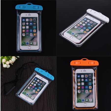 Mobile phone transparent light waterproof bag PVC swimming drifting mobile phone bag diving mobile phone sets