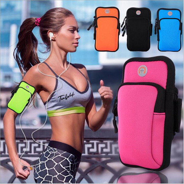 Sports Running Armband Bag Case Cover Running Armbands Universal Waterproof Mobile Phone Bags Holder Outdoor Sport Phone Arm pou