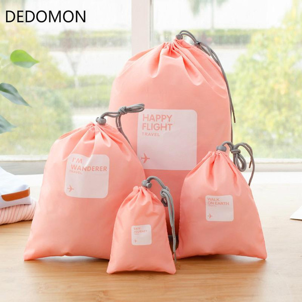 4pcs/lot Set Travel Accessories Men and Women Clothes Classified Organizers Packing Bags Shoes Bags Luggage Bag Wholesale 2018