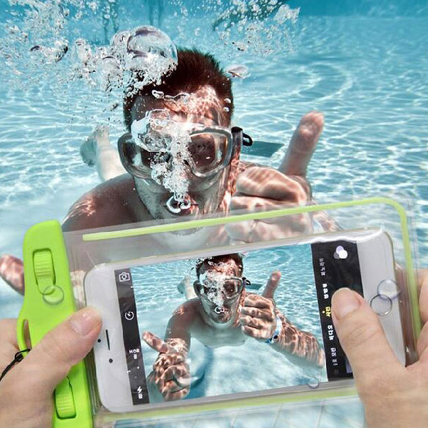 Waterproof Bag Case Universal Mobile Phone Bag Noctilucent Swimming Case Easy Take Photo Under Water for iPhone Sumsung Huawei