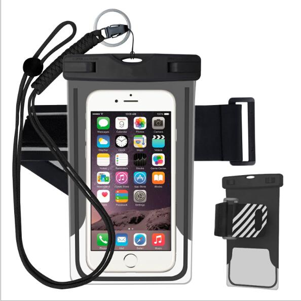 Designer-Luminous Waterproof Mobile Phone Bags dry bags PVC touch screen floating waterproof case for most cellphones