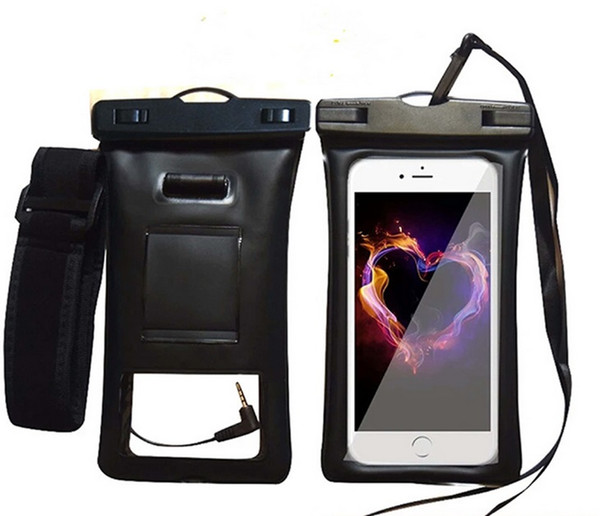 2018 new Amazon hot airbag TPU inflatable mobile phone waterproof bag, call, take pictures, touch screen, connect headphones