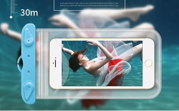 High-end smart touch screen outdoor transparent diving swimming phone Dry Storage