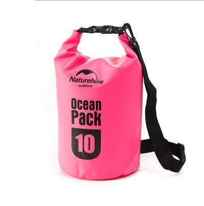 Designer-Outdoor Waterproof Dry Bags with hanging hook and strap PVC Tarpaulin dry bag rucksack 10 L travel drifting bags