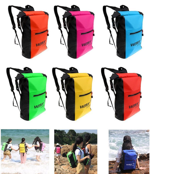 25L Waterproof Dry Bag Backpack Floating Kayak Canoe Boat Surf Camping Swim Hot,Over the Shoulder for Kayaking, Hiking BBA72