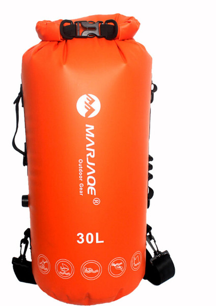 Designer-Outdoor Sport Full Airtight Double Shoulder Waterproof Bags Drifting Rafting Swimming Dry Storage Capacity Portable PVC Waterpro