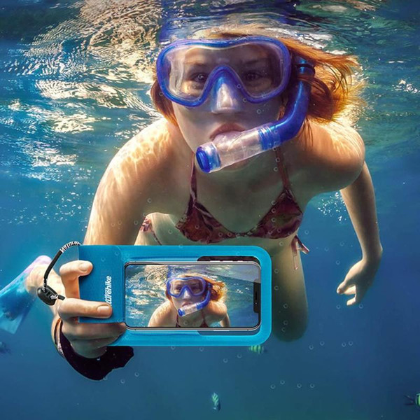 Outdoor Swimming Phone Waterproof Bag TPU Lightweight Smartphone Touch Screen Dry Bag Pouch Phone Case for iPhone