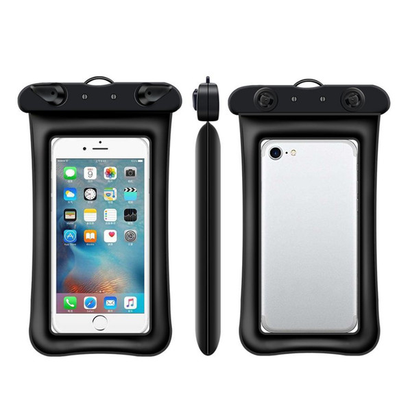 Air Bag Waterproof Mobile Phone Case For iPhone Xs Max Xr 8 7 Samsung Clear PVC Sealed Underwater Cell Smart Phone Dry Pouch Cover