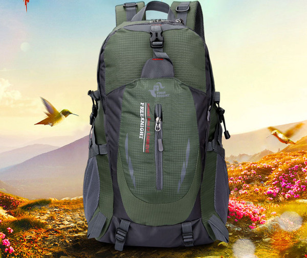 New type of pure color wholesale custom outdoor travel bag. Leisure sports bag 40L special mountaineering double shoulder bag