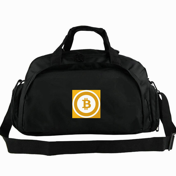 BitCoin duffel bag B badge money tote Rich backpack Leisure luggage Sport shoulder duffle Outdoor sling pack