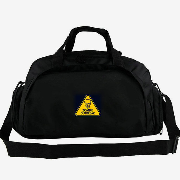 Zombie Outbreak duffel bag Danger warning tote Cool backpack Leisure luggage Sport shoulder duffle Outdoor sling pack