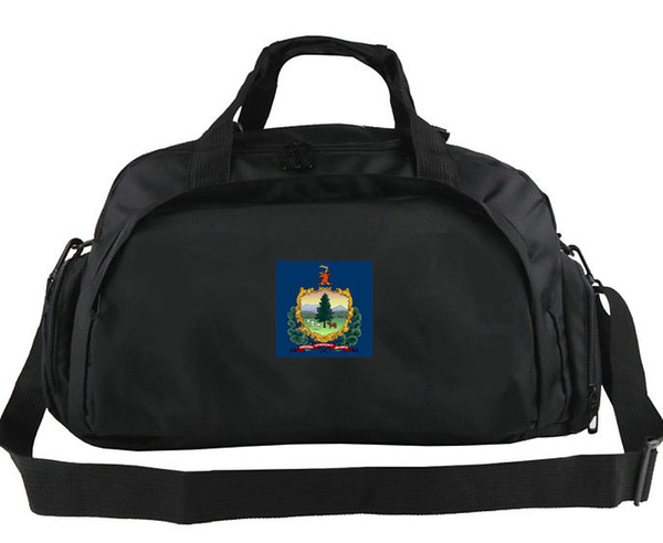 Vermont duffel bag USA VT province tote Green mountain state flag backpack Banner luggage Sport shoulder duffle Outdoor sling pack