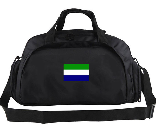 Sierra leone duffel bag Country team tote Banner color backpack Football luggage Sport shoulder duffle Outdoor sling pack