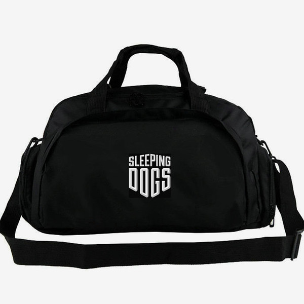 Sleeping dogs duffel bag Wei Shen player tote 2 way use backpack Game luggage Trip shoulder duffle Sport sling pack