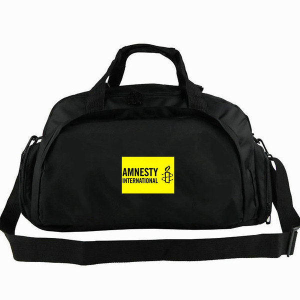 Amnesty duffel bag International flag tote World peace 2 way use backpack Banner luggage Trip shoulder duffle Sport sling pack