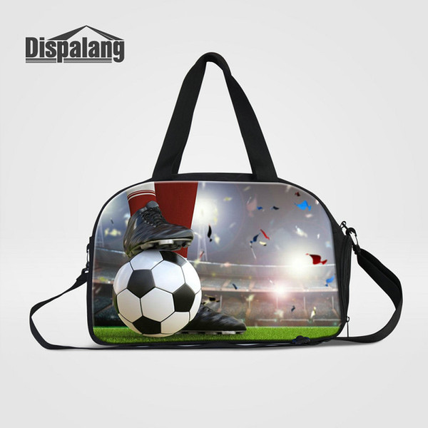 Medium Capacity Travel Duffel Bags Football Personality Custom Design Men Hand Luggage Bag Soccer Trip Shoulder Bags Basketball Weekend Bags