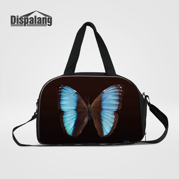 Women Travel Duffle Bag Butterfly Insect Print Hand Luggage Weekend Bag For Traveling Top Quality Canvas Men's Sport Overnight CrossBody Bag