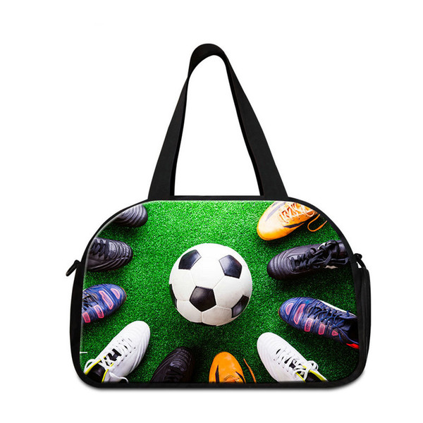 Stylish Gym Bags for Boys Football Pattern on Personalized Travel Bag Cool Weekend Tourist Bags for Men Drop Shopping Garment Bag for Girls